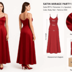 “Satin Mirage Party Evening Dress” (Autumn/Winter 2026)