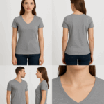 V-NECK T-SHIRT Women) – Website Upload Information