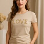 Ladies Premium Fit T-Shirt – “Paris Beige Edition”