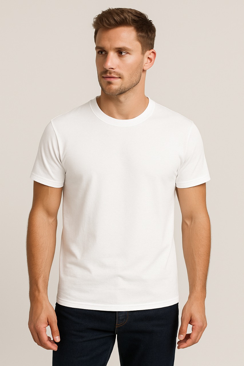 IMG-20251204-WA0093 Men’s Cotton + Lycra T-Shirt – HISTELLE Premium Stretch - Image 1