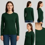Ladies Cotton + Lycra L/S T-Shirt – HISTELLE Premium Fit