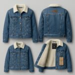 Women's Denim Winter Jacket – Premium Fleece-Lined